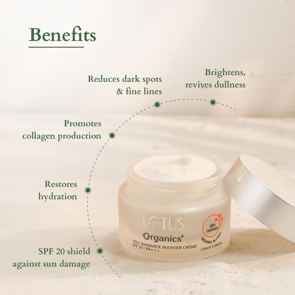 Lotus Organics+ Vitamin-C Radiance Booster cream