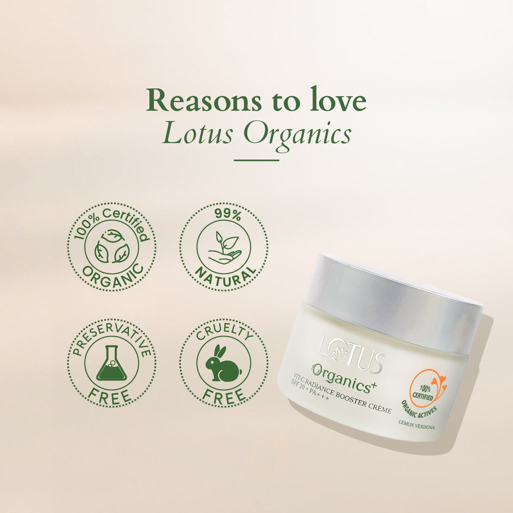 Lotus Organics+ Vitamin-C Radiance Booster cream