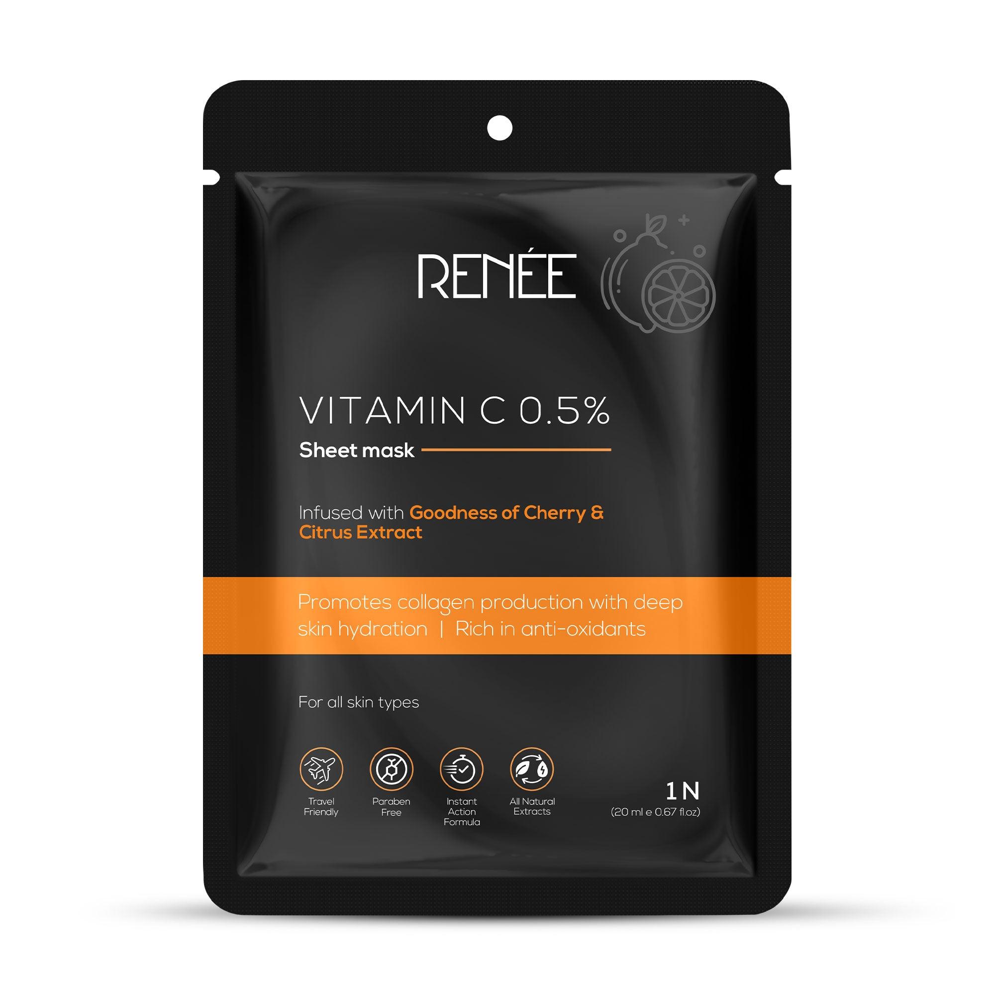RENEE Vitamin C Sheet Mask, 20 ml