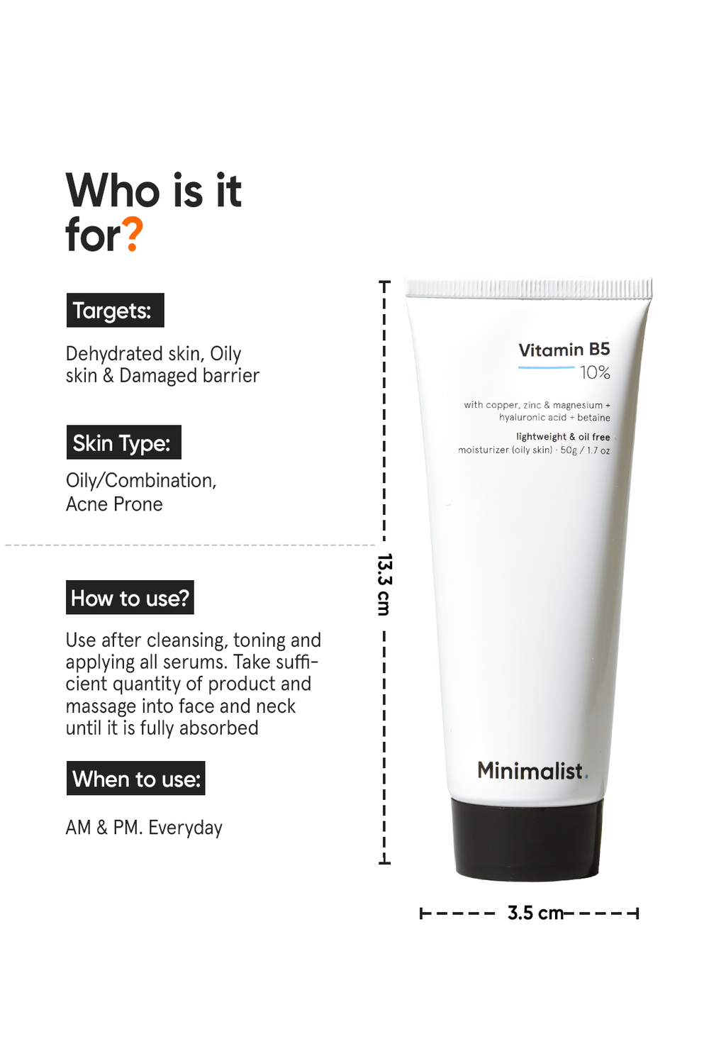 Minimalist Vitamin B5 10% Moisturizer