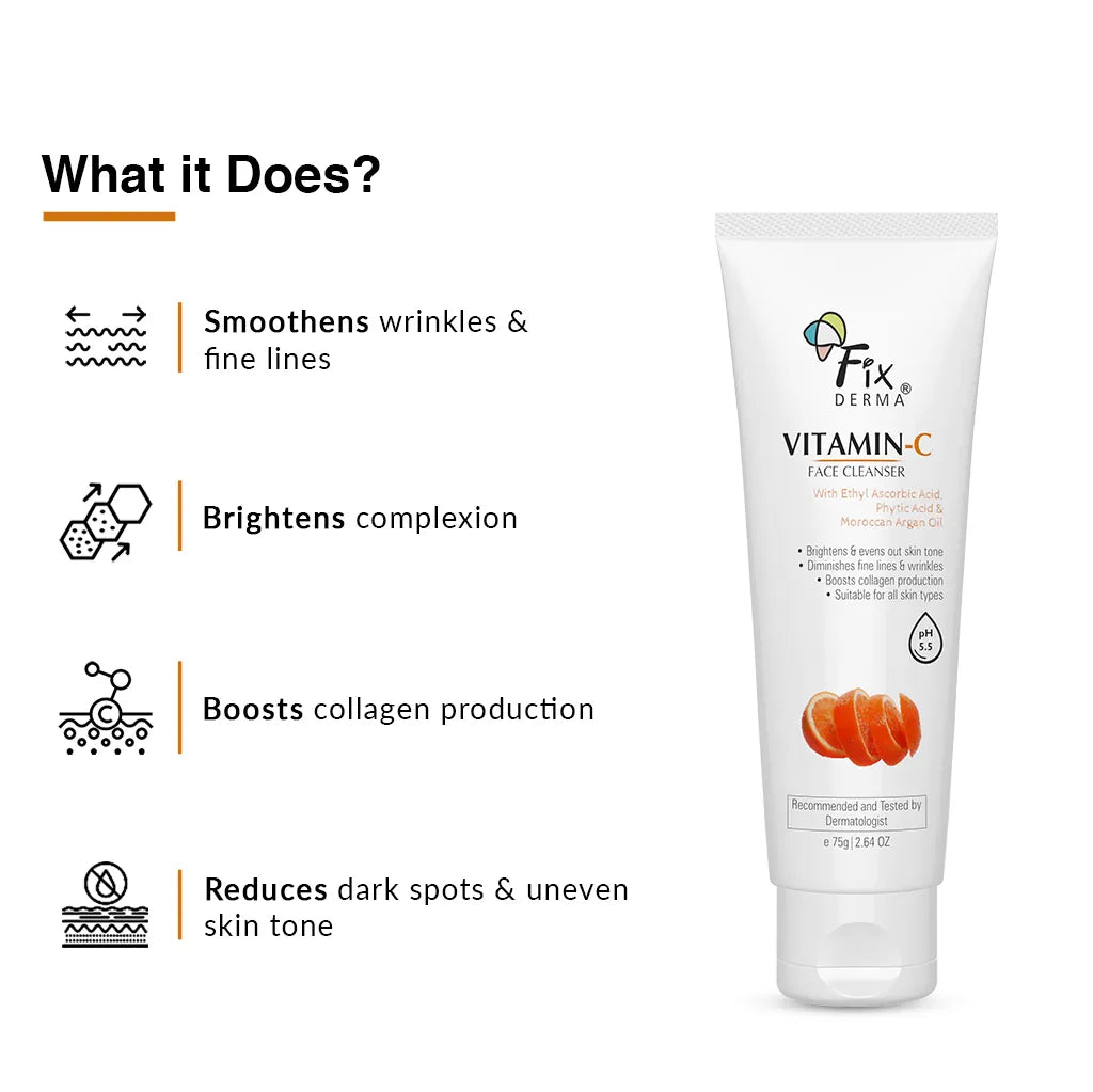 Fixderma Vitamin C Face Wash and Face 21 Cream Combo