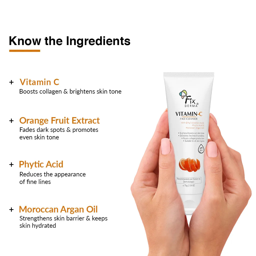 Fixderma Vitamin C Face Wash and Face 21 Cream Combo