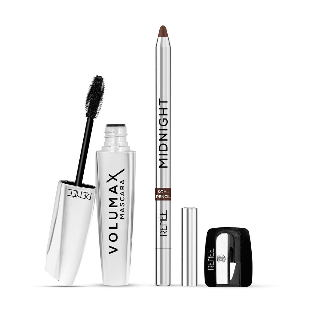 RENEE Midnight Kohl Pencil & Volumax Mascara Combo