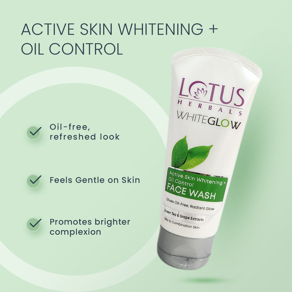 Lotus WhiteGlow Skin Brightening + Oil Control Facewash