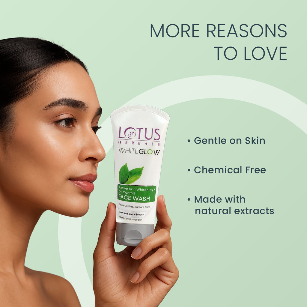 Lotus WhiteGlow Skin Brightening + Oil Control Facewash