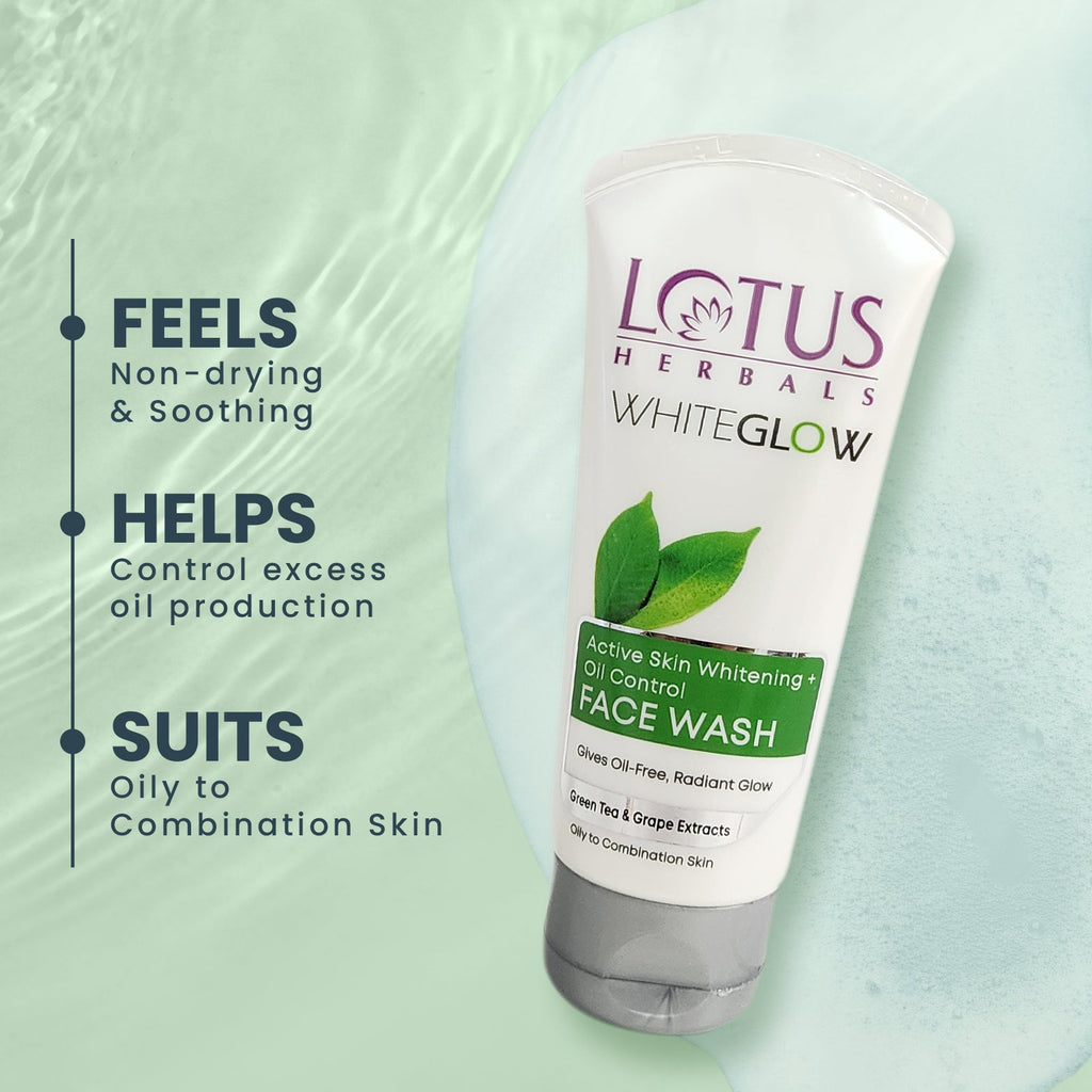 Lotus WhiteGlow Skin Brightening + Oil Control Facewash
