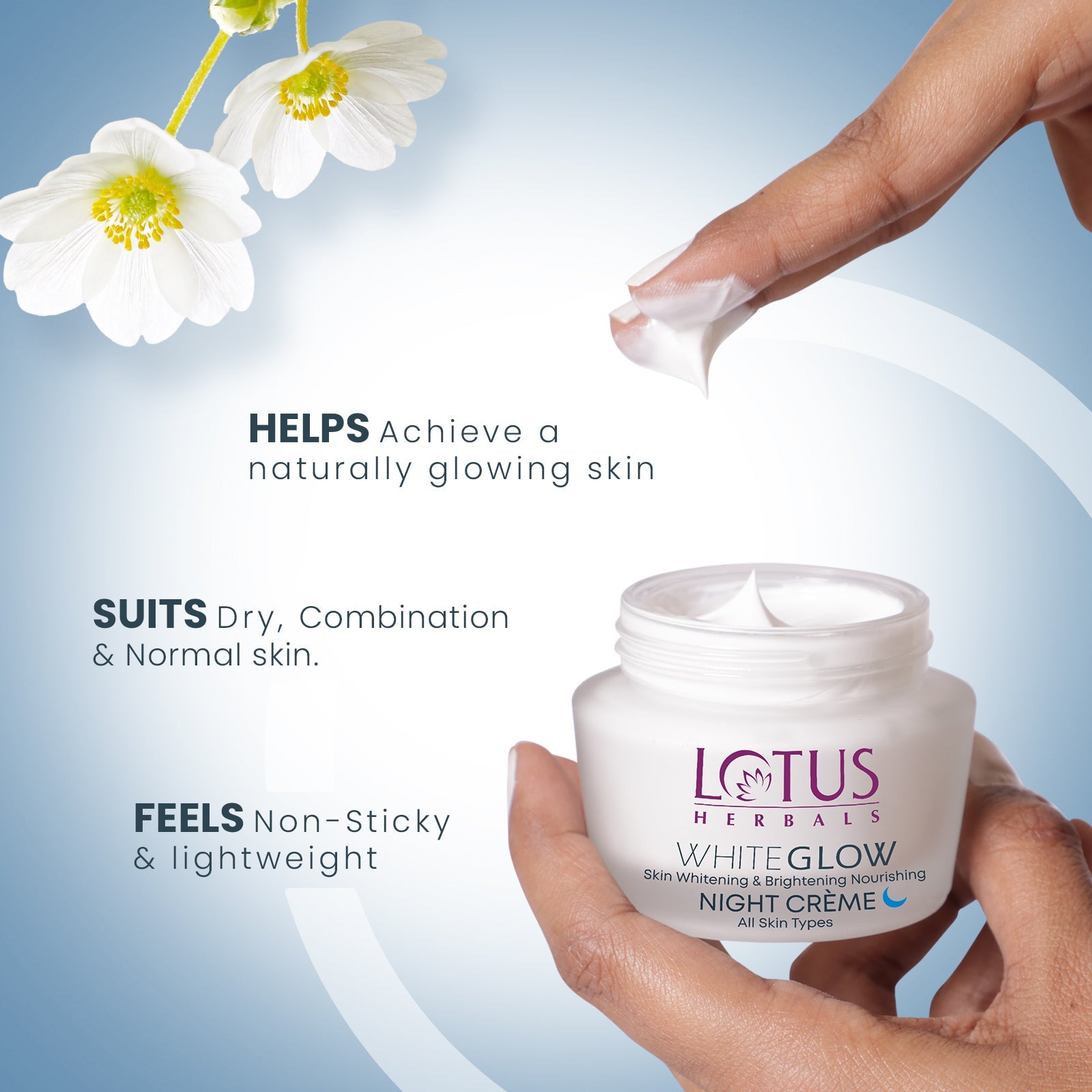 Lotus WhiteGlow Skin Brightening & Nourishing Night Cream