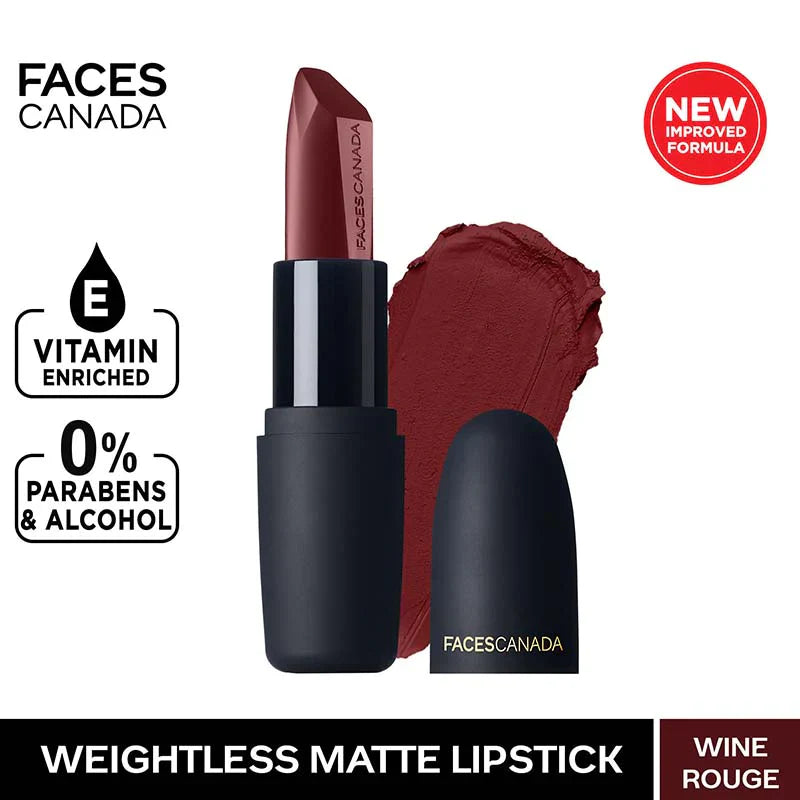 Faces Canada Weightless Matte Finish Lipstick (4.5gm)