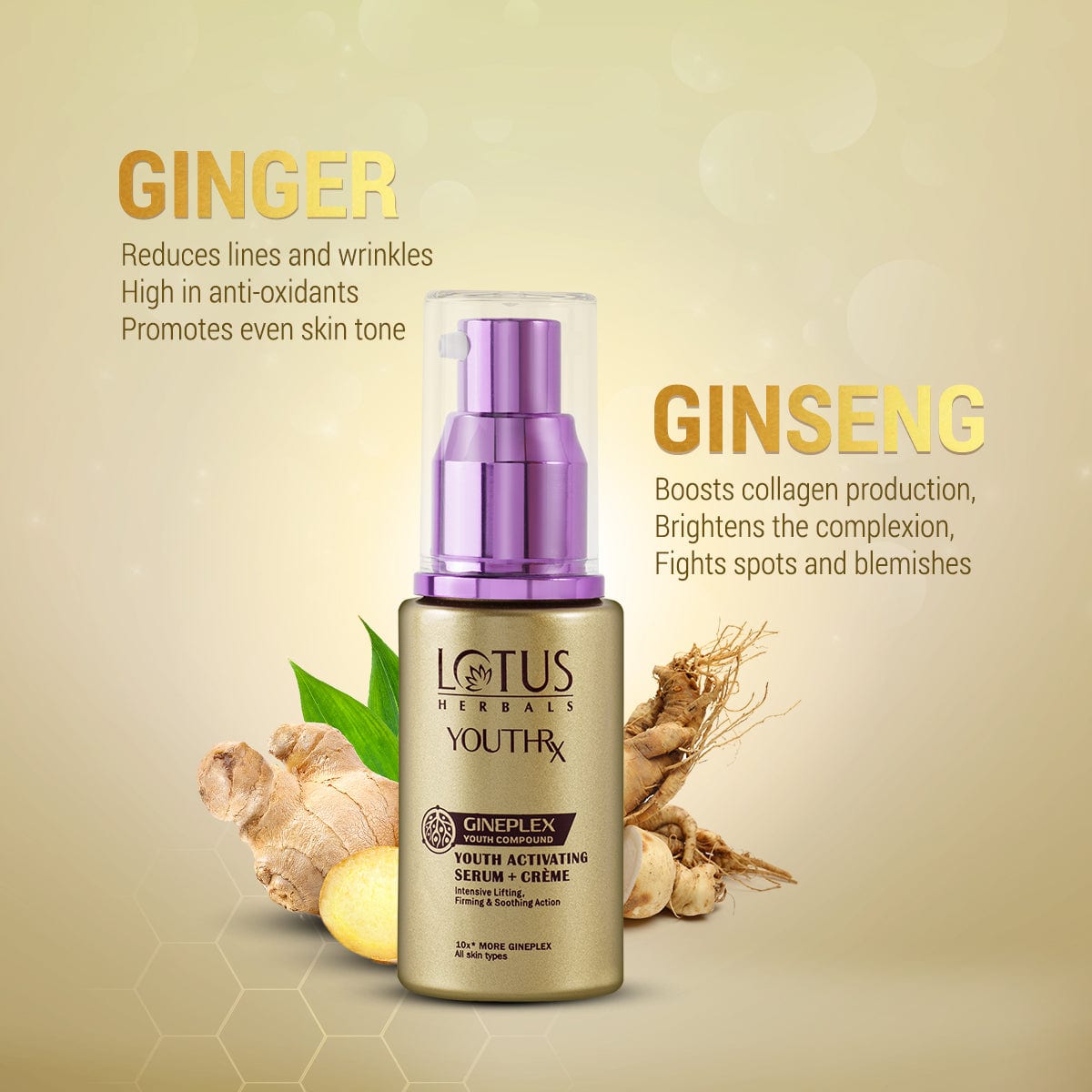 Lotus YouthRx Youth Activating Serum + Cream