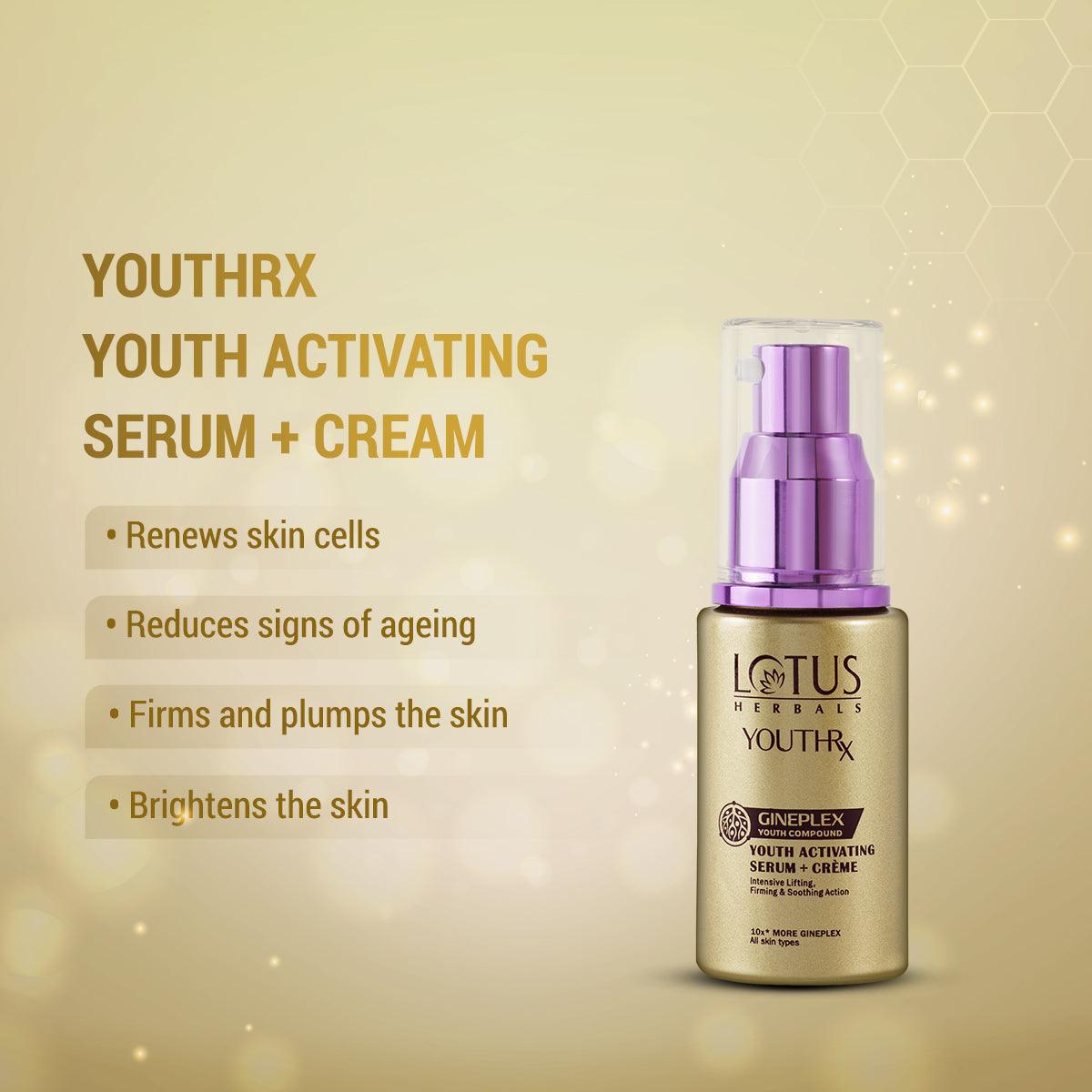 Lotus YouthRx Youth Activating Serum + Cream