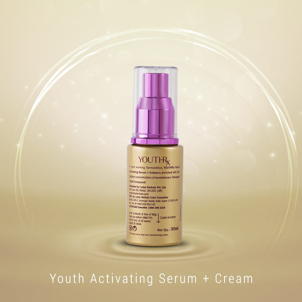 Lotus YouthRx Youth Activating Serum + Cream