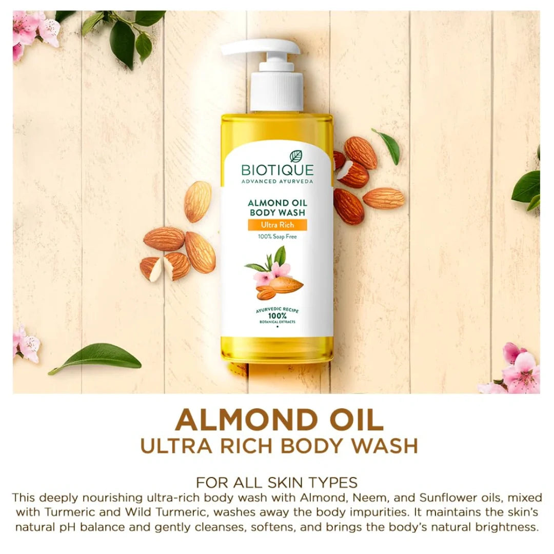 Biotique Almond Oil Ultra Rich Body Wash 300ml