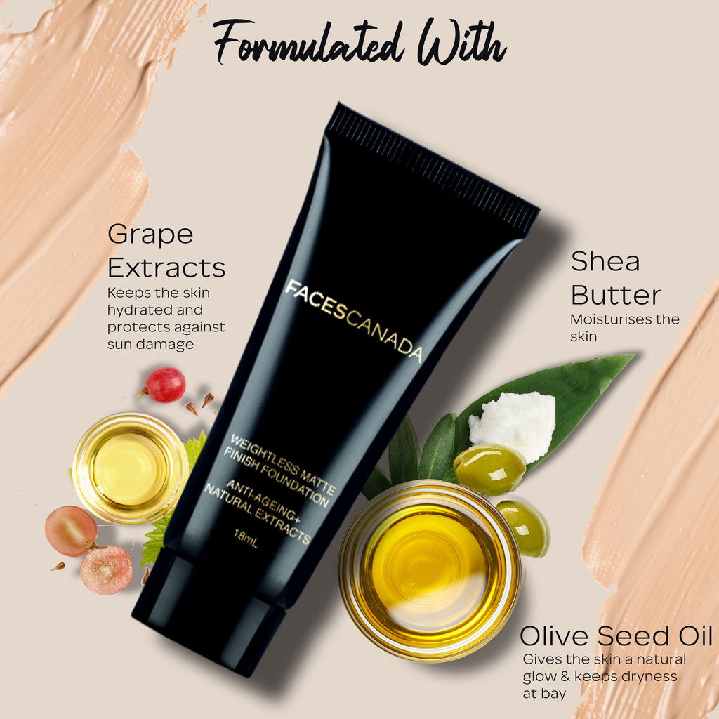 Faces Canada Weightless Matte Finish Foundation Sand 04 18ml