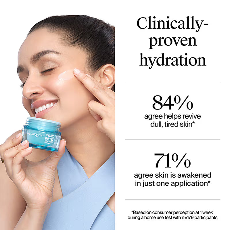 Neutrogena Hydro Boost Hyaluronic Acid Water Gel Light Face Moisturizer For Normal, Dry & Oily Skin (50g)