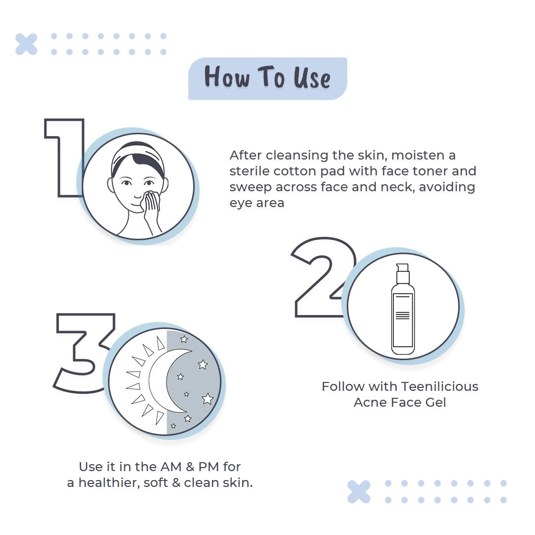 Fixderma Teenilicious Acne Face Toner With Benzoyl Peroxide 100ml - For Inflamed Acne Prone Skin