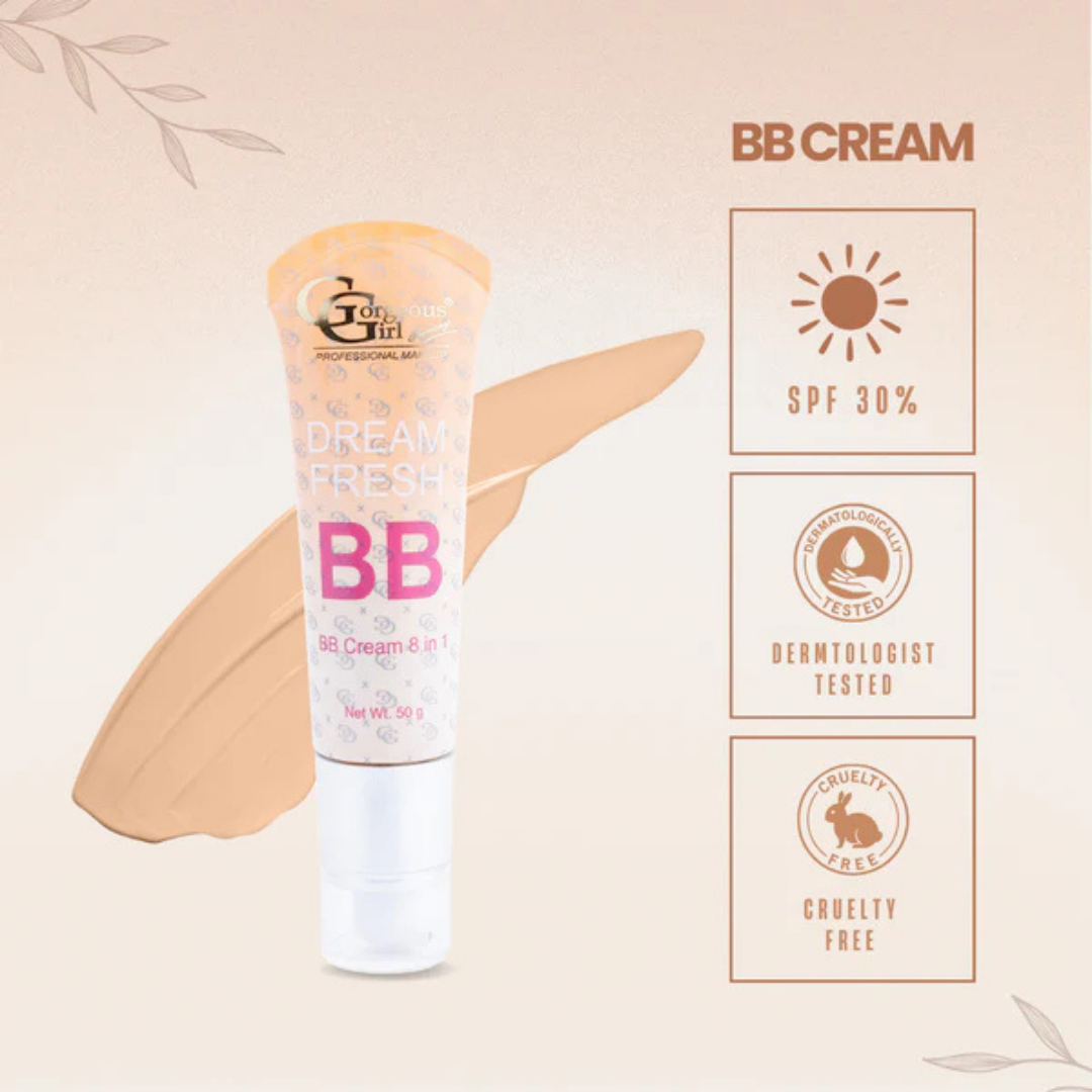 Gorgeous Girl BB Cream for Light Makeup Glow with SPF 30| Instant Coverage, 50g
