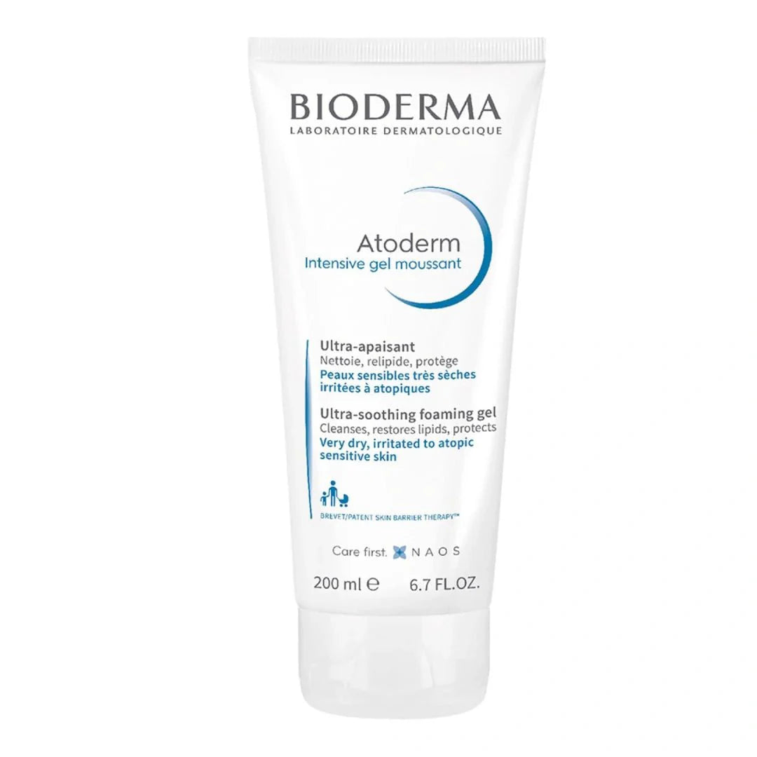 Bioderma Atoderm Intensive Face And Body Gel Wash For Infants, Babies,Teens And Adults, 200ml