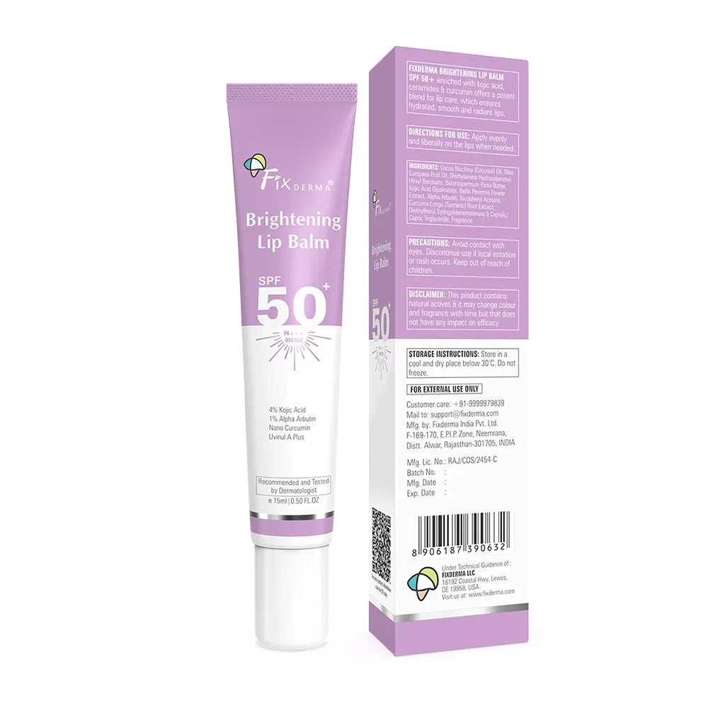 Fixderma Brightening & Tinted Lip Balm with SPF 50+