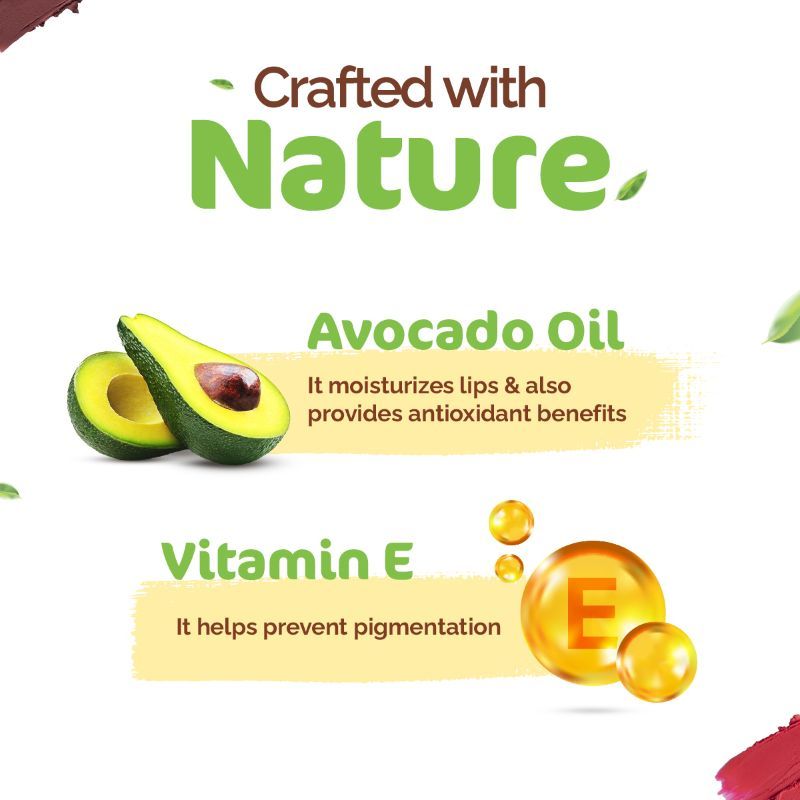 Mamaearth Moisture Matte Longstay Lipstick With Avocado Oil & Vitamin E