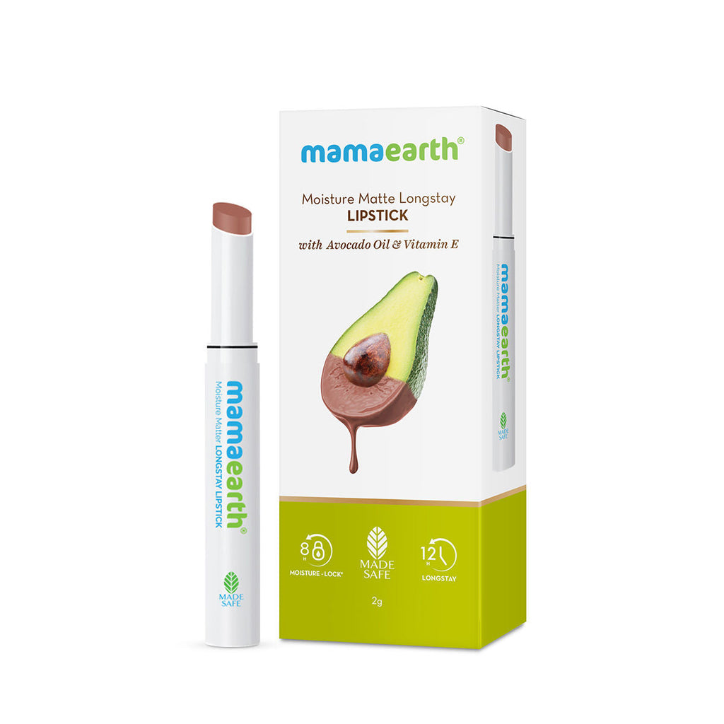 Mamaearth Moisture Matte Longstay Lipstick With Avocado Oil & Vitamin E