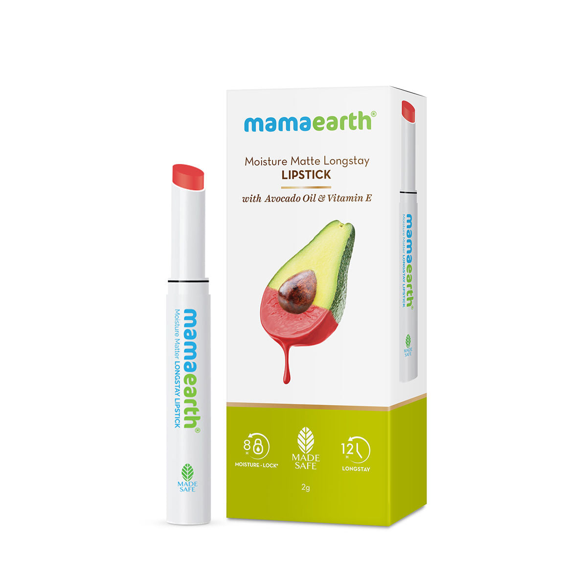 Mamaearth Moisture Matte Longstay Lipstick With Avocado Oil & Vitamin E
