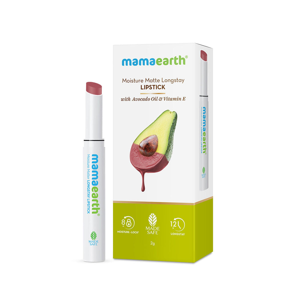 Mamaearth Moisture Matte Longstay Lipstick With Avocado Oil & Vitamin E