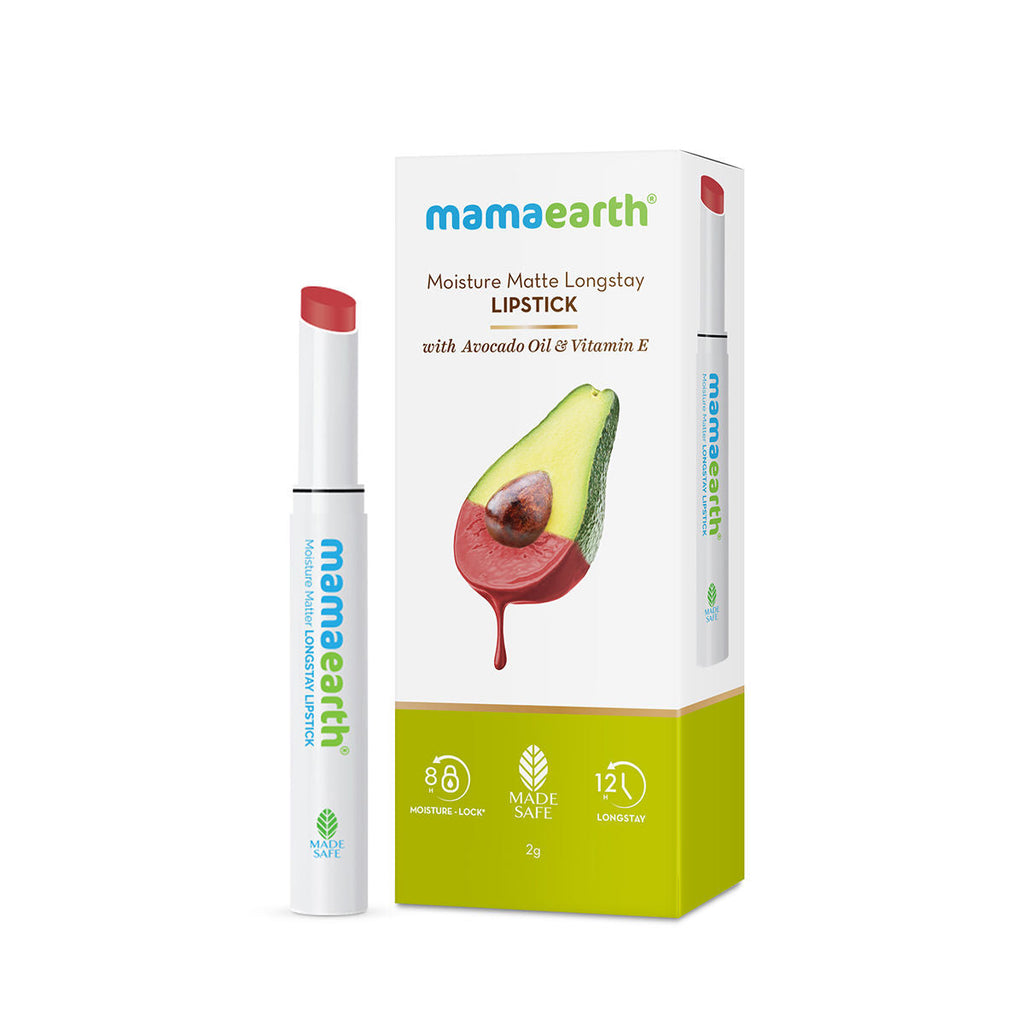 Mamaearth Moisture Matte Longstay Lipstick With Avocado Oil & Vitamin E