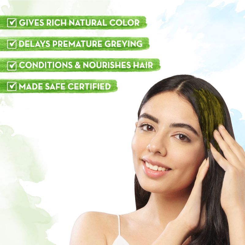 Mamaearth Natural Henna Paste With Henna & Dark Roasted Coffee For Rich Naturally Colored Hair