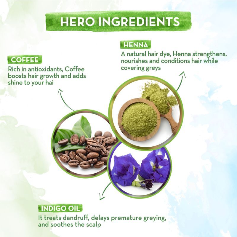 Mamaearth Natural Henna Paste With Henna & Dark Roasted Coffee For Rich Naturally Colored Hair