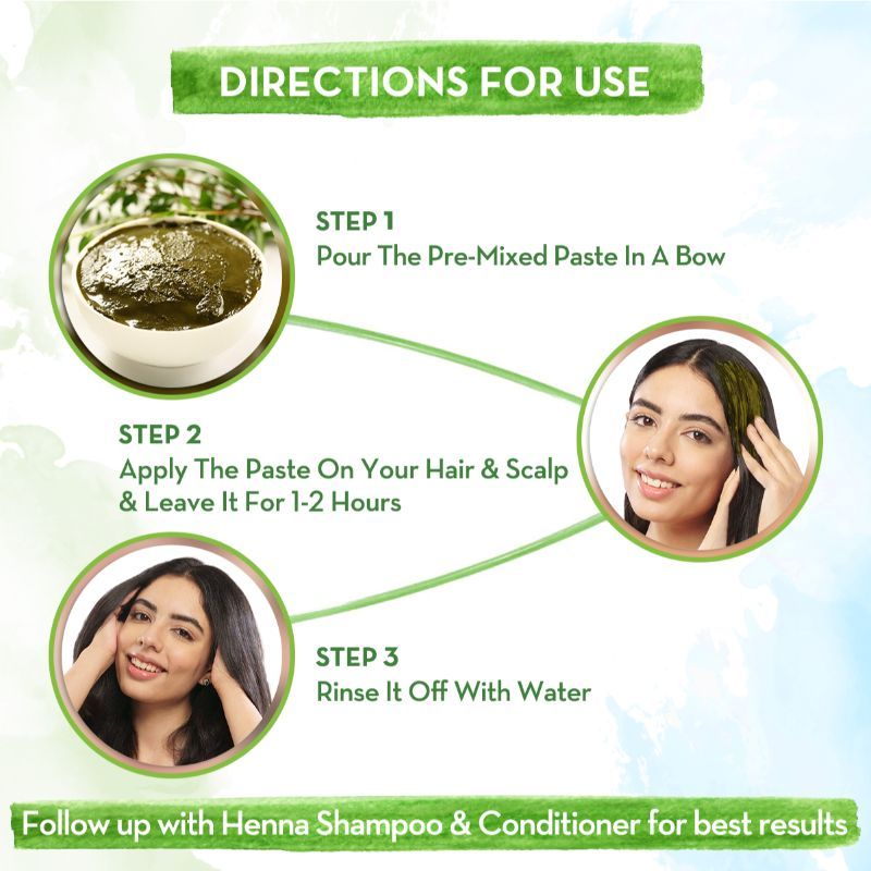 Mamaearth Natural Henna Paste With Henna & Dark Roasted Coffee For Rich Naturally Colored Hair