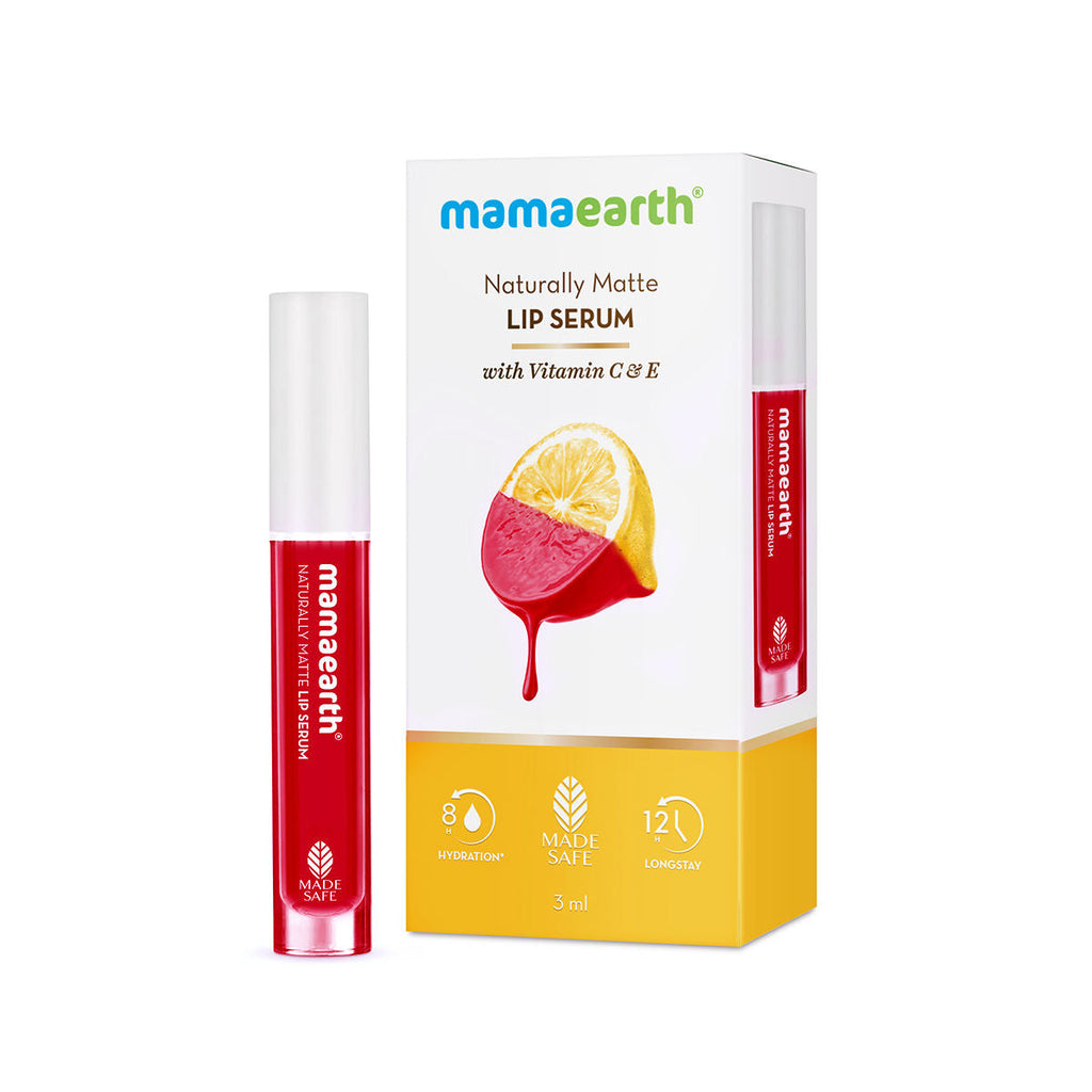 Mamaearth Naturally Matte Lip Serum - Matte Liquid Lipstick With Vitamin C & E