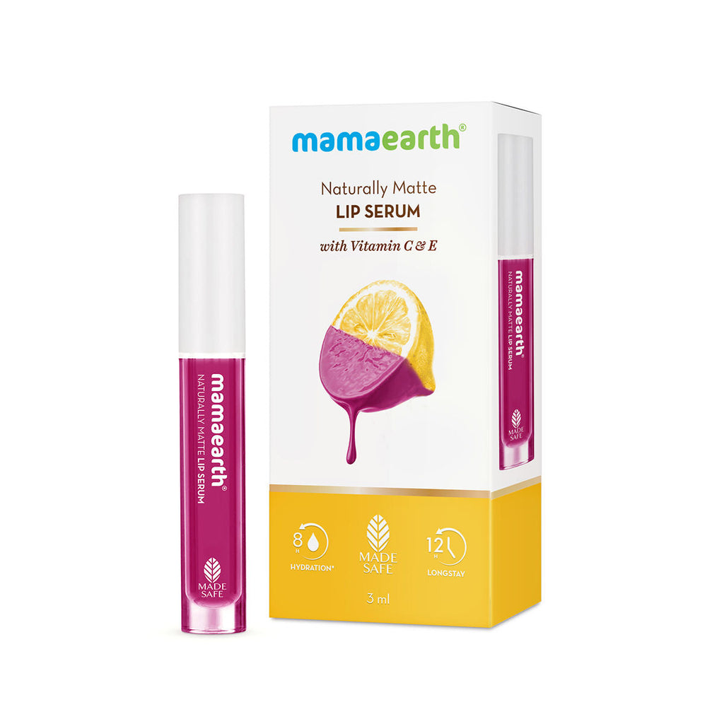 Mamaearth Naturally Matte Lip Serum - Matte Liquid Lipstick With Vitamin C & E