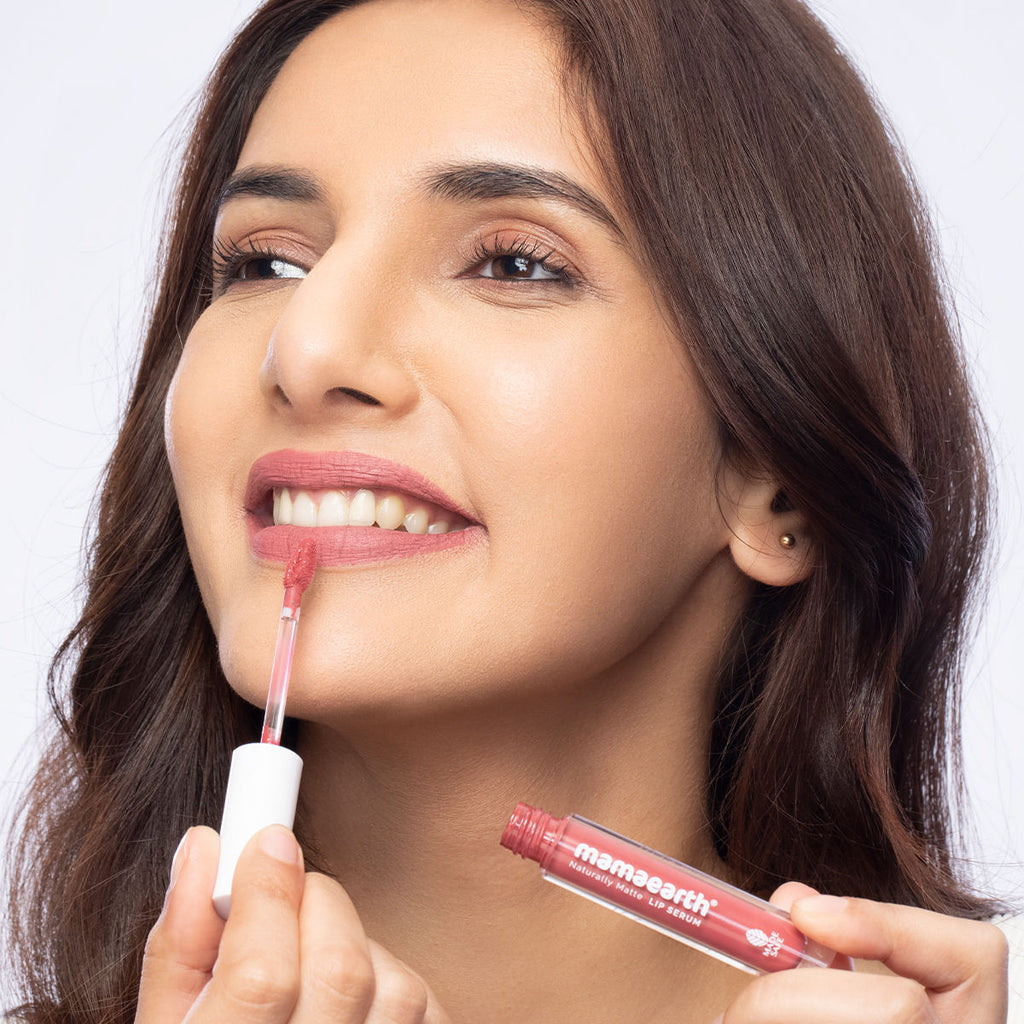 Mamaearth Naturally Matte Lip Serum - Matte Liquid Lipstick With Vitamin C & E