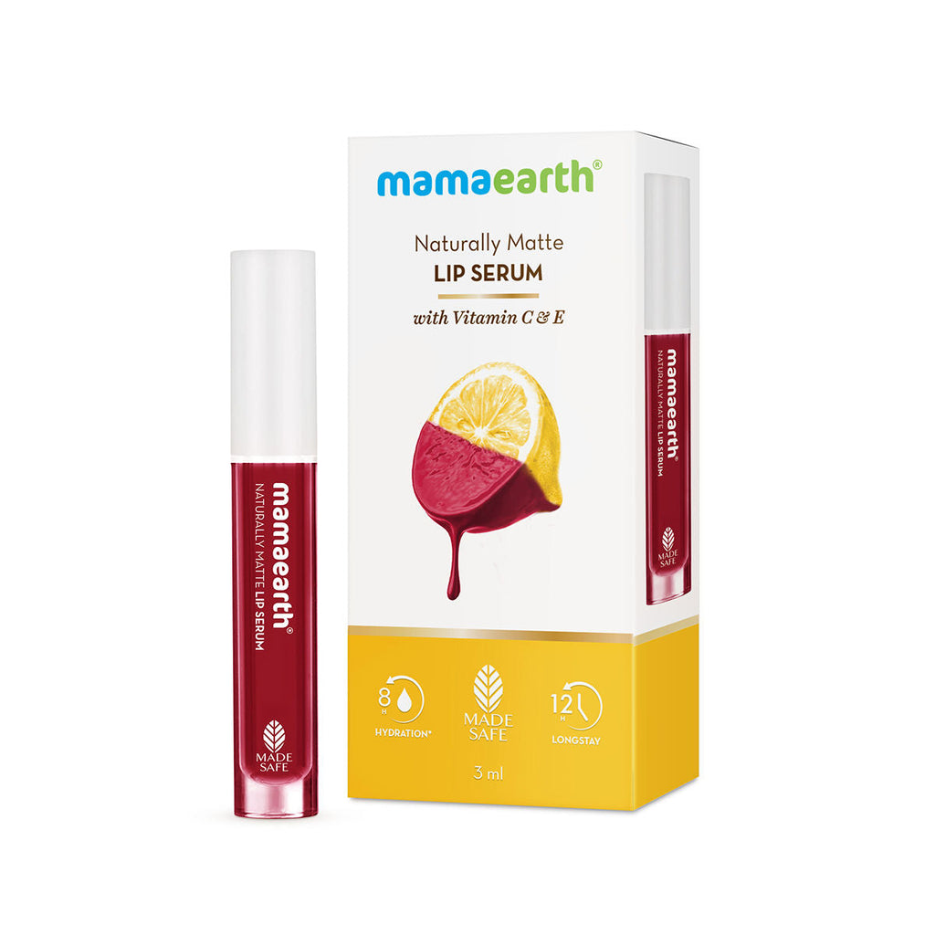 Mamaearth Naturally Matte Lip Serum - Matte Liquid Lipstick With Vitamin C & E