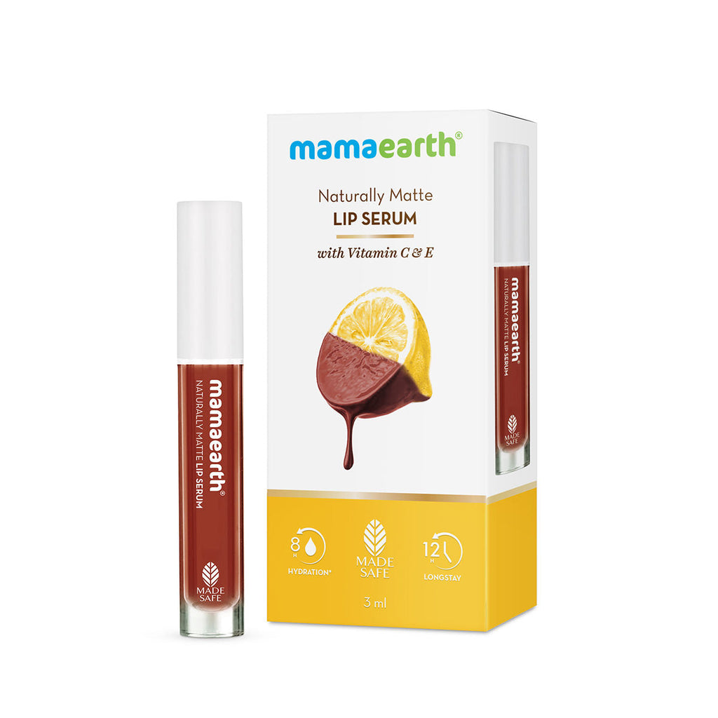 Mamaearth Naturally Matte Lip Serum - Matte Liquid Lipstick With Vitamin C & E