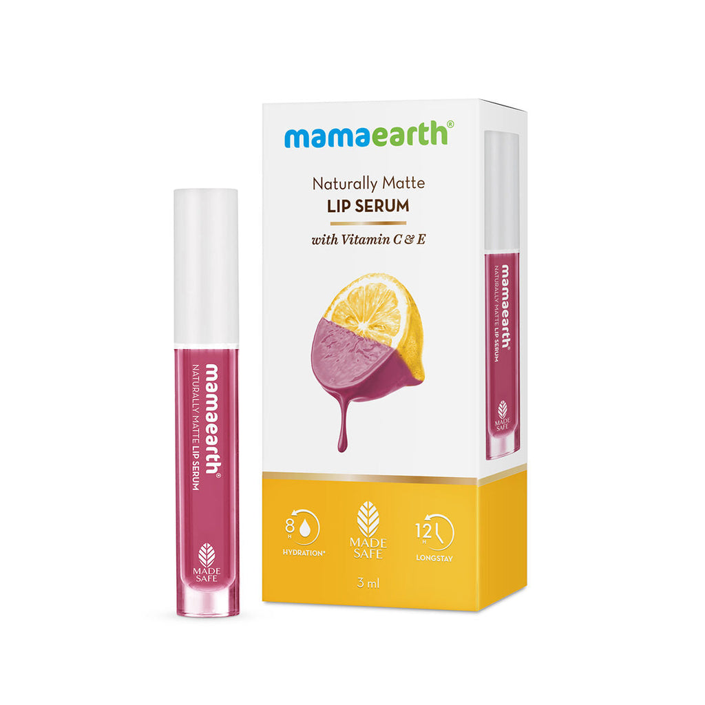 Mamaearth Naturally Matte Lip Serum - Matte Liquid Lipstick With Vitamin C & E