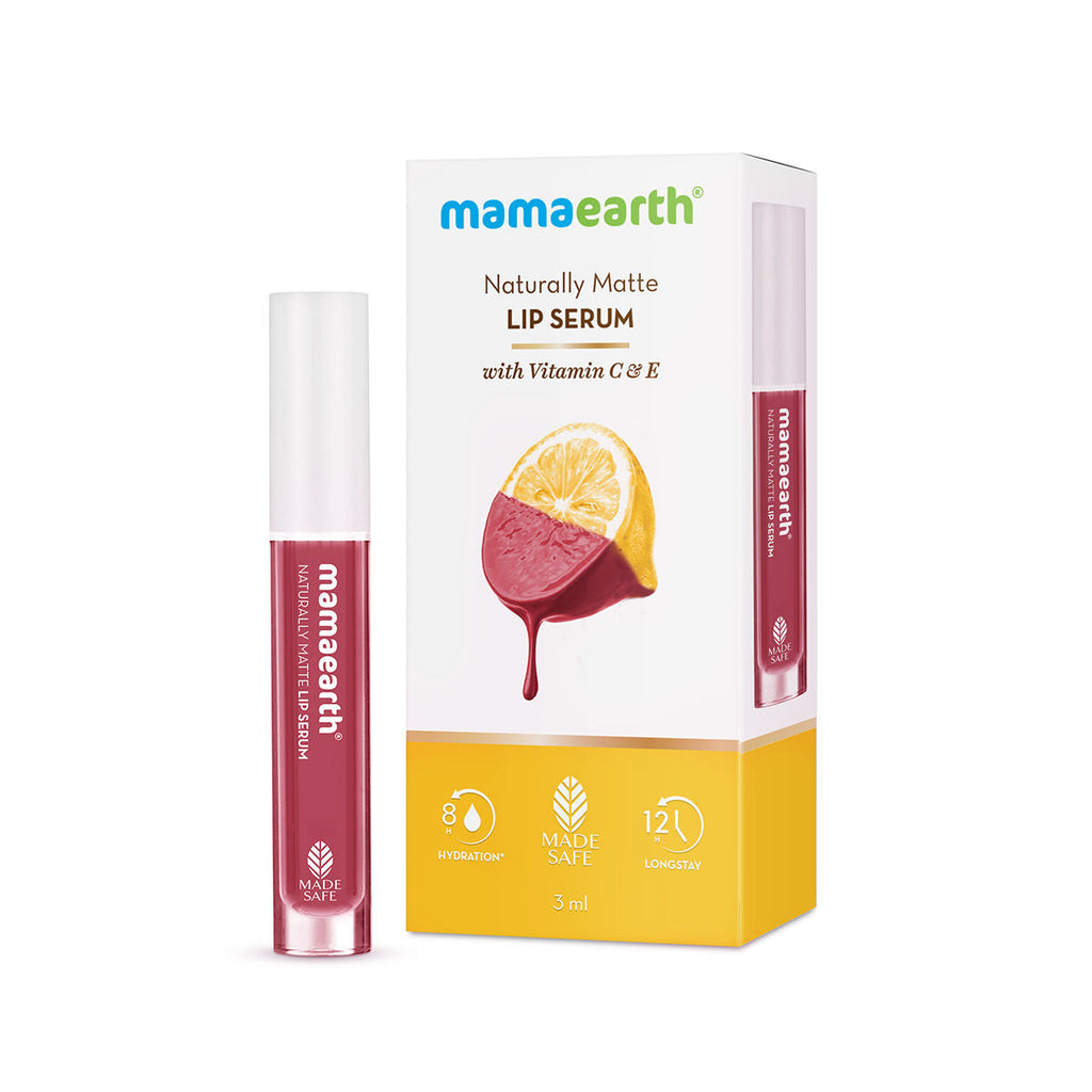 Mamaearth Naturally Matte Lip Serum - Matte Liquid Lipstick With Vitamin C & E