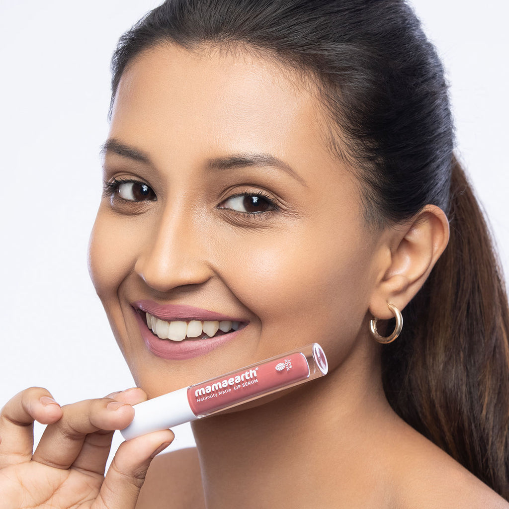 Mamaearth Naturally Matte Lip Serum - Matte Liquid Lipstick With Vitamin C & E