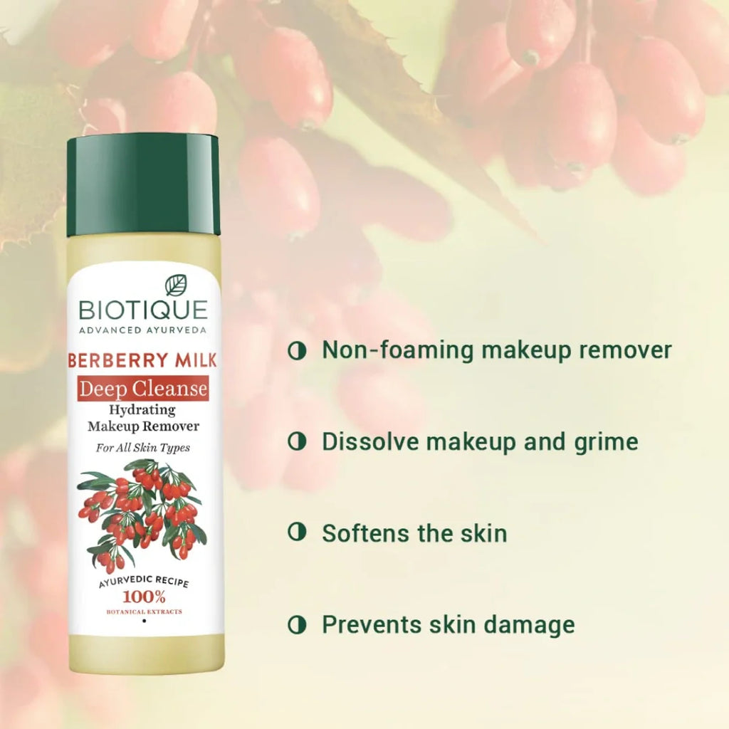 Biotique Bio Berberry Hydrating Cleanser For All Skin Types, 120Ml (Pack Of 2)