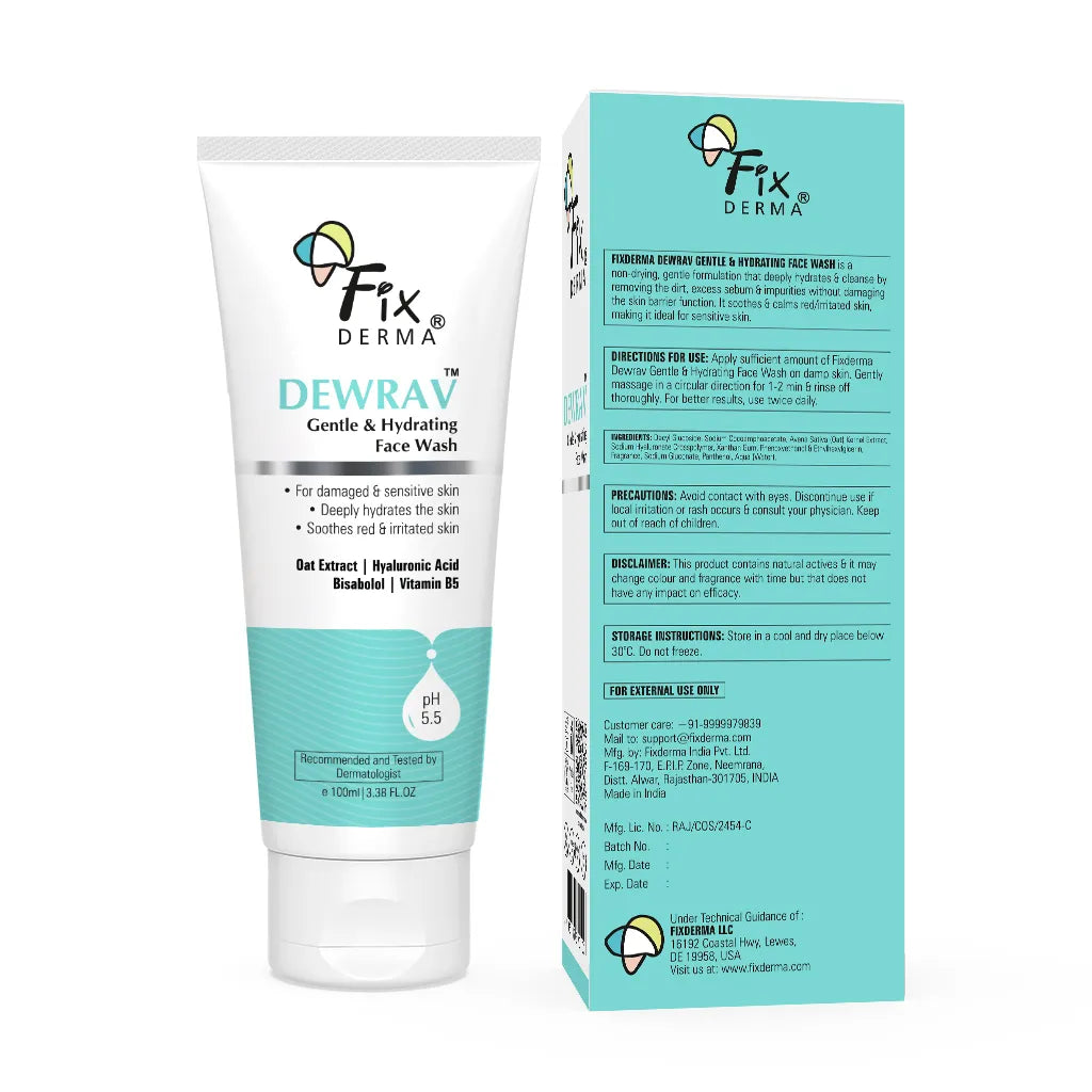 Fixderma Dewrav Gentle & Hydrating Face Wash