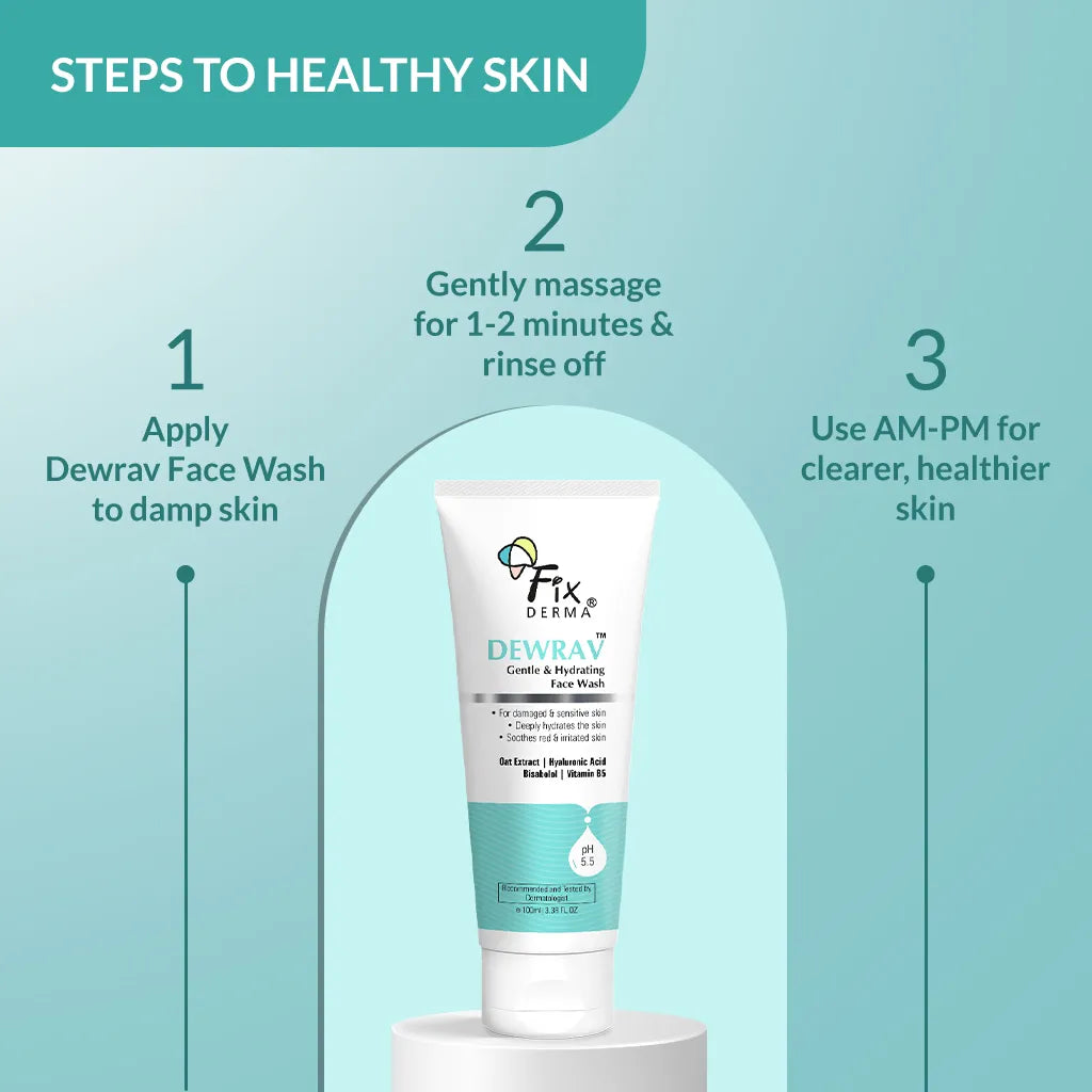 Fixderma Dewrav Gentle & Hydrating Face Wash