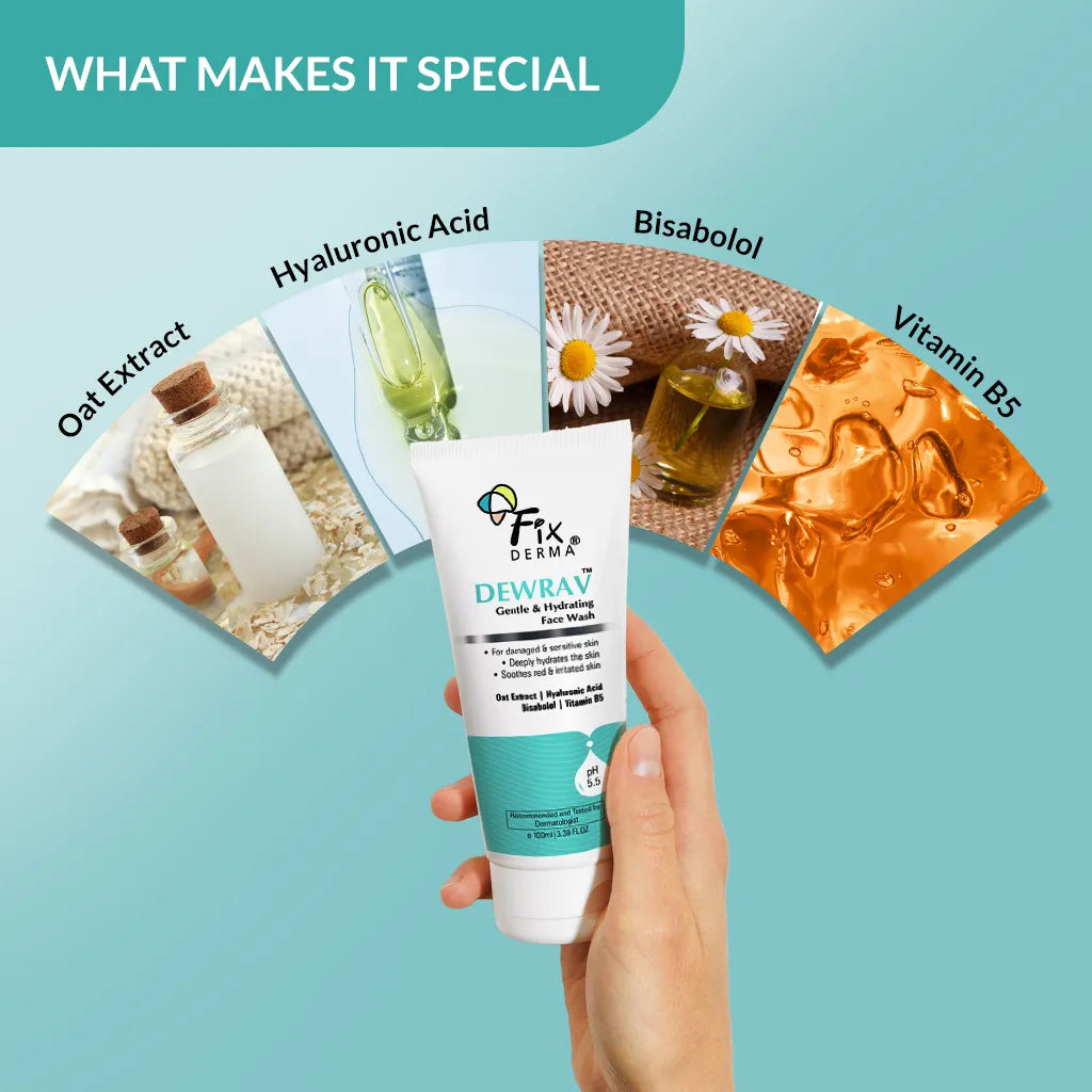 Fixderma Dewrav Gentle & Hydrating Face Wash