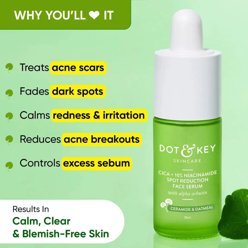 Dot & Key 10% Niacinamide + Cica Serum | Reduces Acne & Dark Spots (20ml)