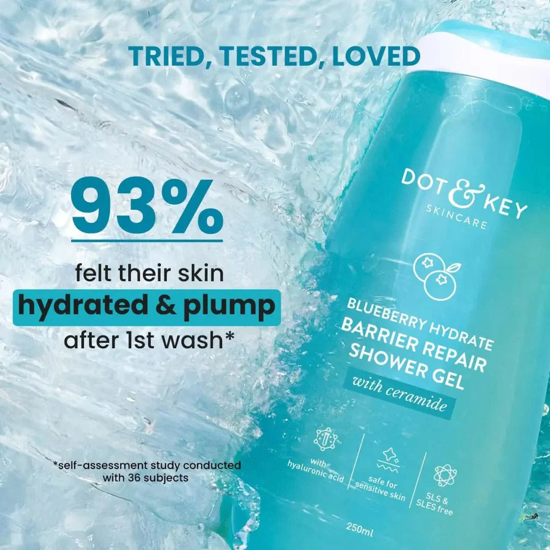 Dot & Key Blueberry Hydrate Barrier Repair Shower Gel (250ml)