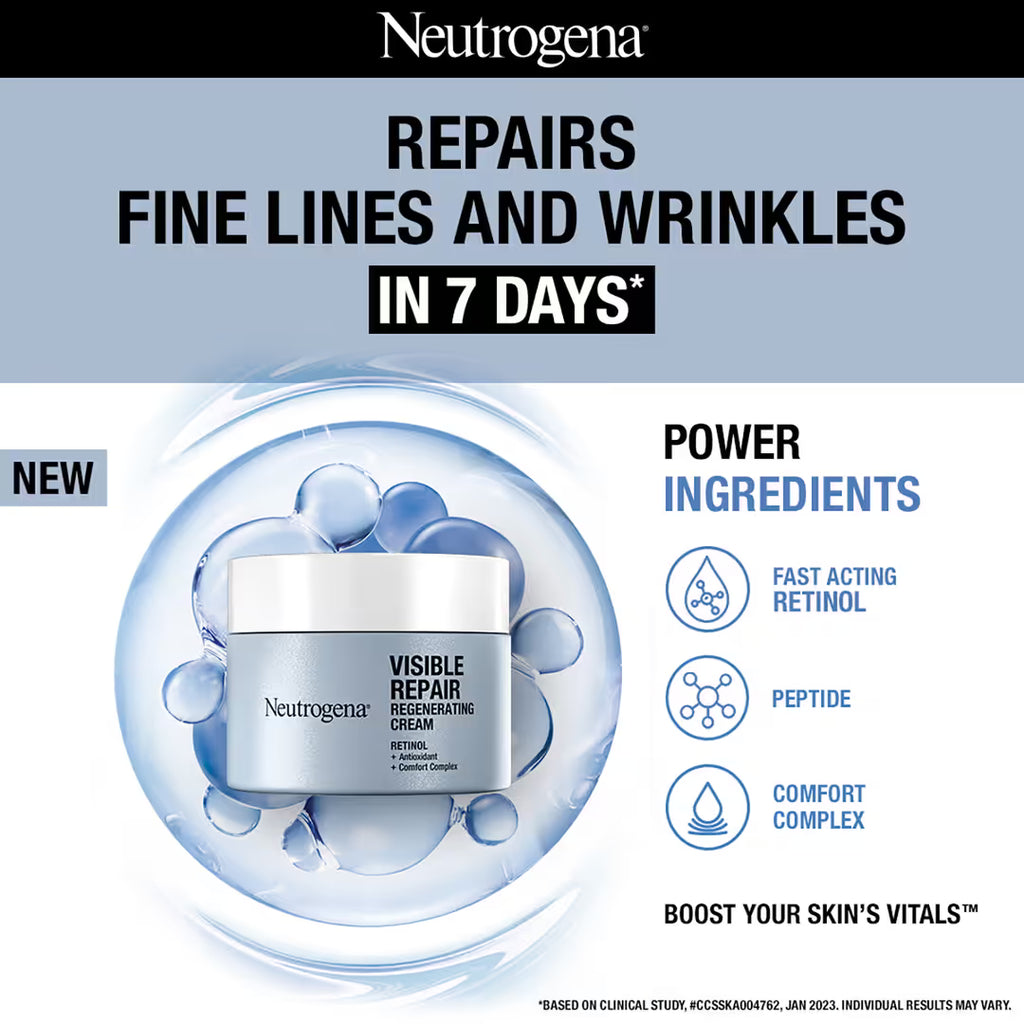 Neutrogena Visible Repair Regenerating Cream -50g