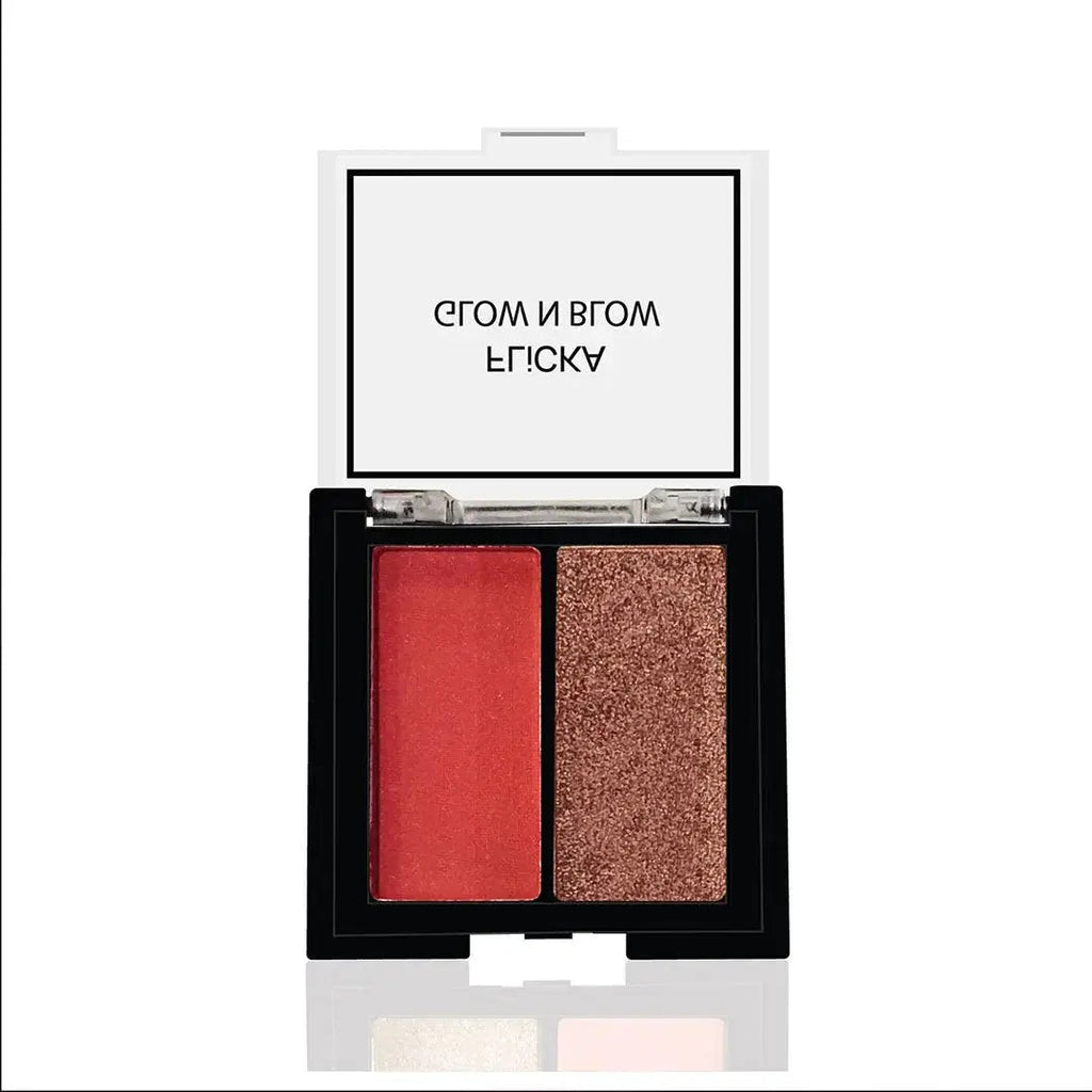 Flicka GLOW N BLOW - Blusher & Highlighter