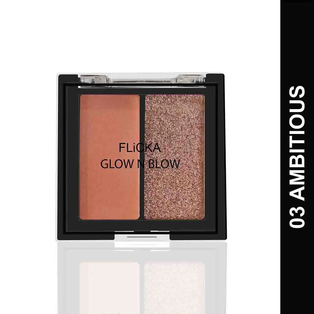 Flicka GLOW N BLOW - Blusher & Highlighter