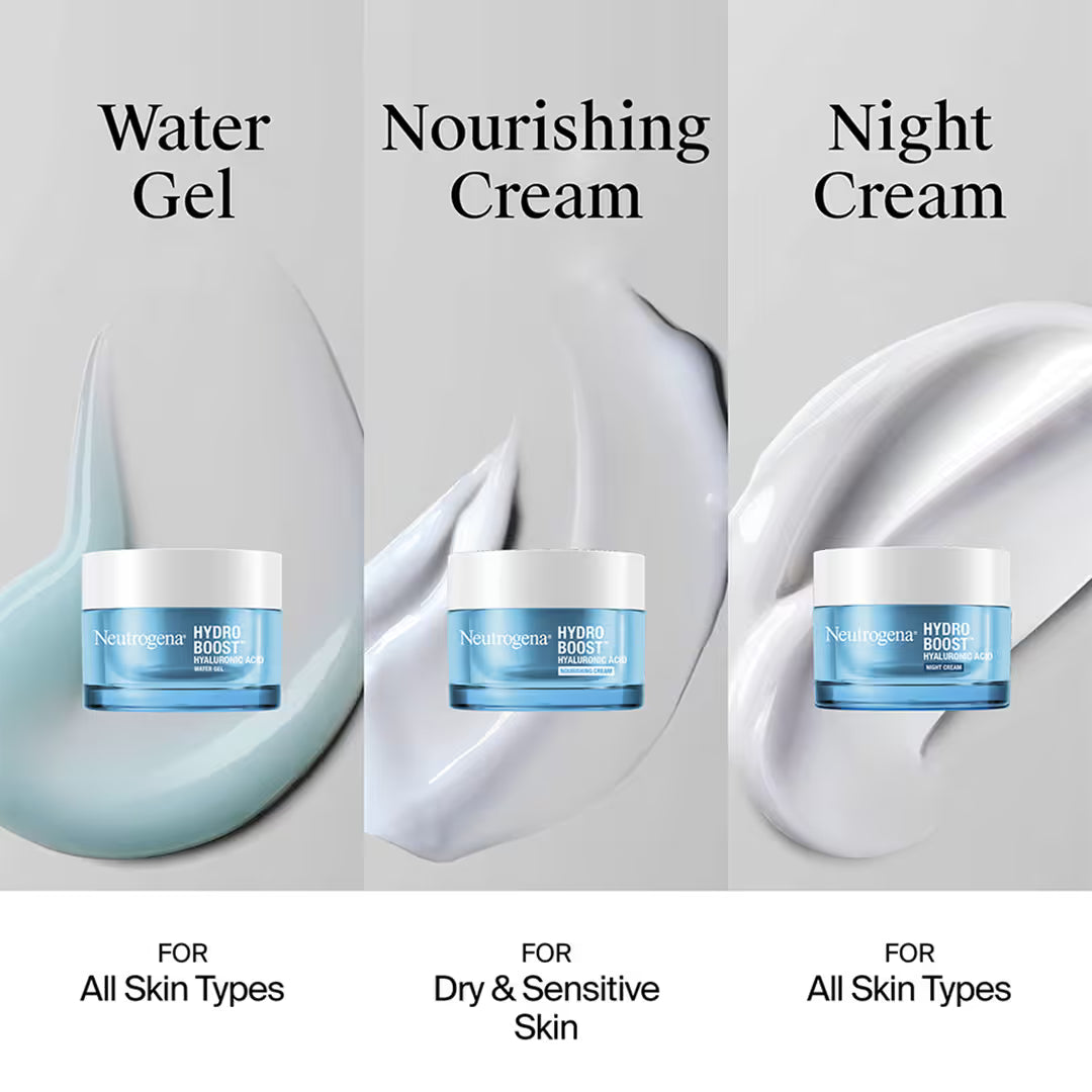 Neutrogena Hydro Boost Water Gel Face Moisturizer With Hyaluronic Acid For 72 Hours Hydration (50g)