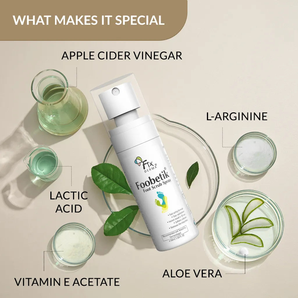 Fixderma Foobetik Foot Scrub Spray