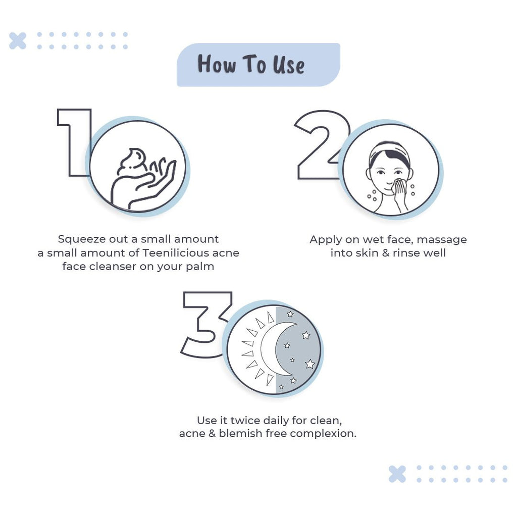 Fixderma Teenilicious Acne Face Cleanser With Benzoyl Peroxide - For Inflamed Acne